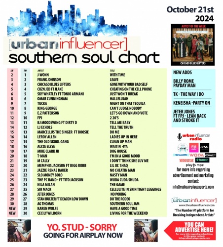 Image: Southern Soul Chart: Oct 24th 2024