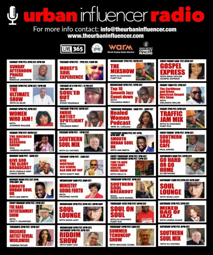 Image: Urban Influencer Radio Schedule 