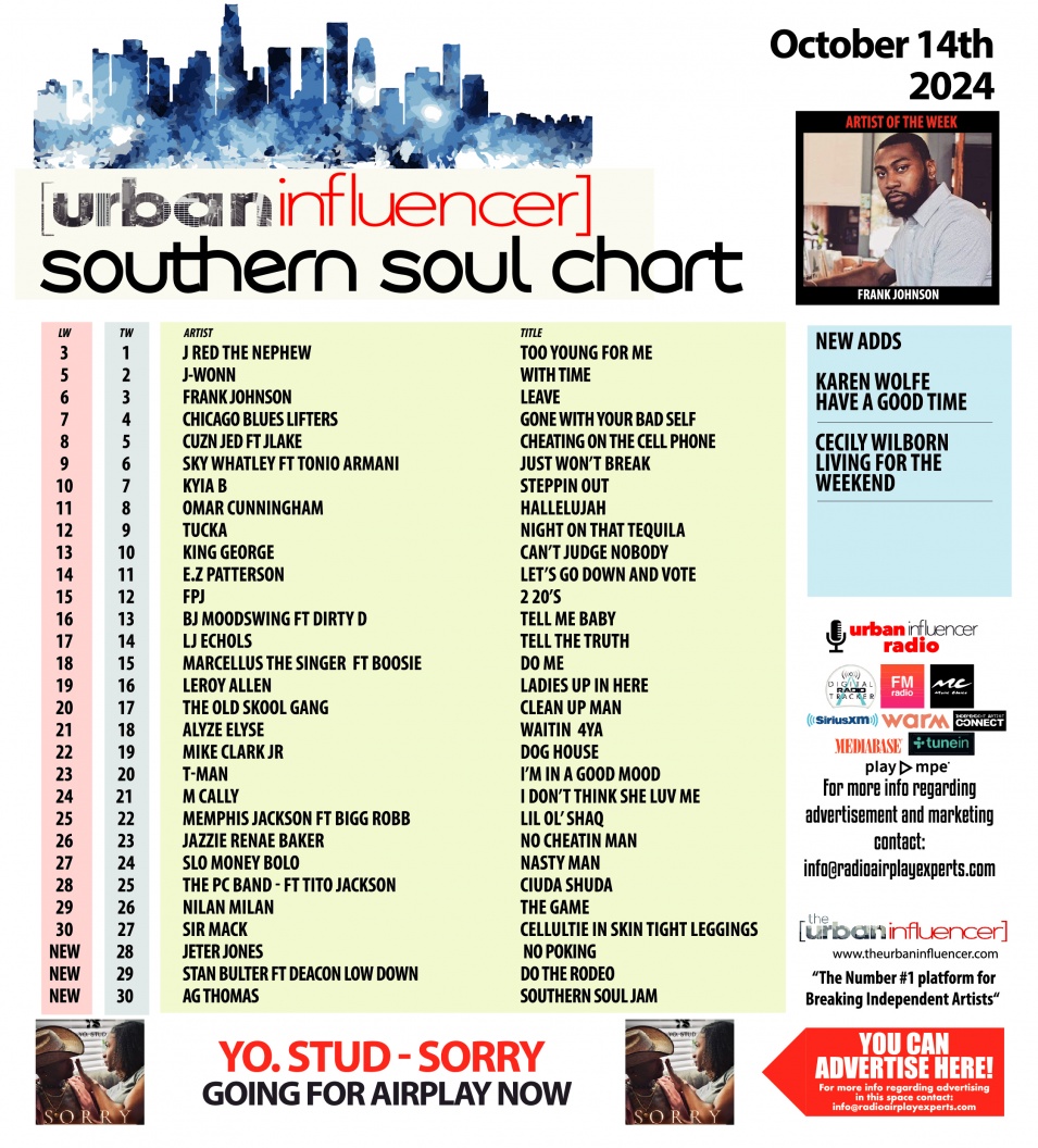 Image: Southern Soul Chart: Oct 14th 2024