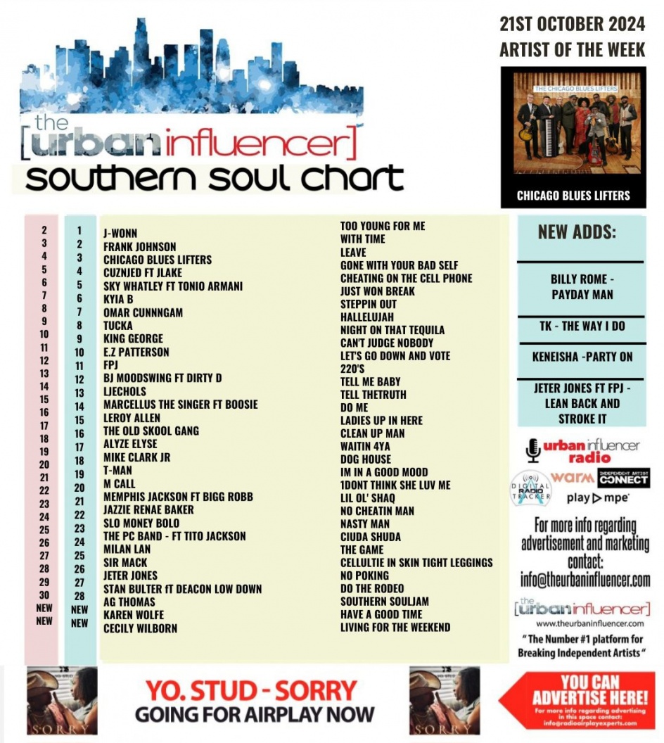 Image: Southern Soul Chart: Oct 21st 2024